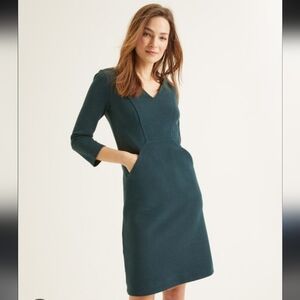 Boden Brontd Ottomam Shift Green Dress
